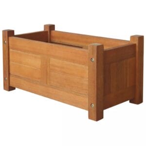 Garden Planter Acacia Wood 50x25x25 cm