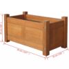 Garden Planter Acacia Wood 50x25x25 cm