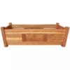 Garden Planter Acacia Wood 76x27.6x25 cm