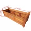 Garden Planter Acacia Wood 76x27.6x25 cm