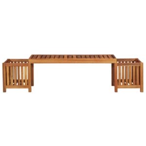 Garden Planter Bench Solid Acacia Wood 180x40x44 cm