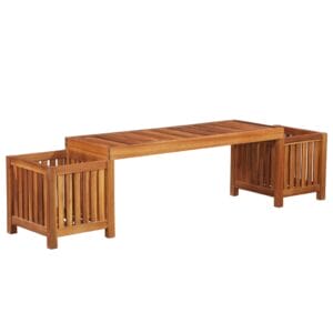 Garden Planter Bench Solid Acacia Wood 180x40x44 cm