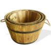 Garden Planter Set 3 Pieces Solid Acacia Wood