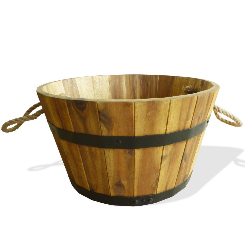 Garden Planter Set 3 Pieces Solid Acacia Wood