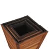 Garden Planter Set 3 Pieces Square Solid Acacia Wood