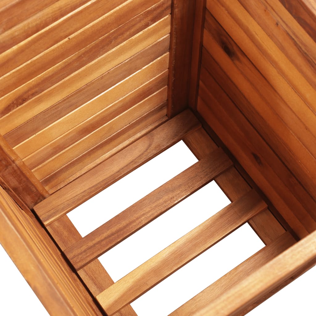 Garden Planter Set 3 Pieces Square Solid Acacia Wood