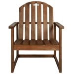 Garden Sofa Chairs 2 pcs Solid Acacia Wood 5