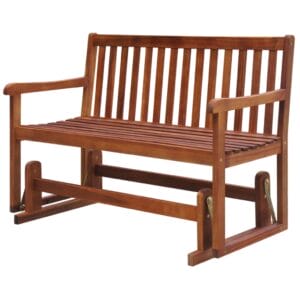Garden Swing Bench 125 cm Solid Acacia Wood