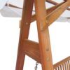 Garden Swing Chair with Canopy Eucalyptus Acacia Wood