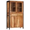 Highboard 100x40x175 cm Solid Acacia Wood