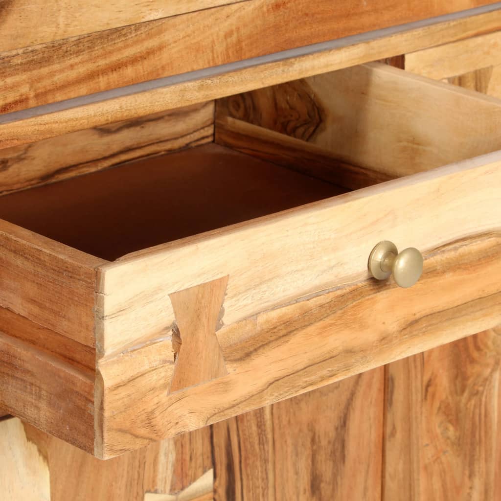 Highboard 100x40x175 cm Solid Acacia Wood