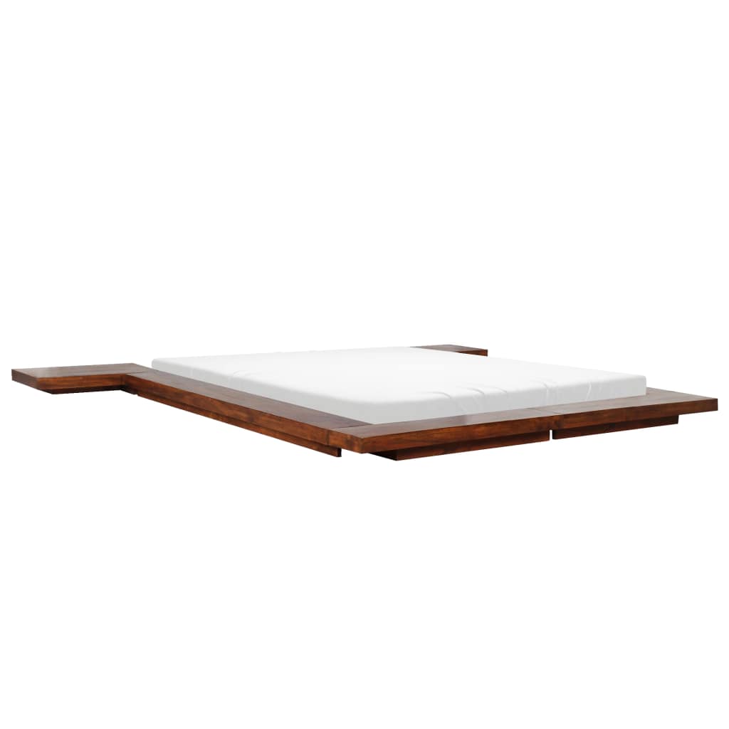 Japanese Style Futon Bed Frame Solid Wood 140x200 cm