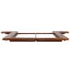 Japanese Style Futon Bed Frame Solid Wood 160x200 cm