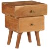 Nightstand Solid Acacia Wood 40x35x49 cm