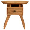 Nightstand Solid Acacia Wood 45x35x45 cm
