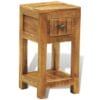 Nightstand with 1 Drawer Solid Mango Wood