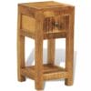 Nightstand with 1 Drawer Solid Mango Wood