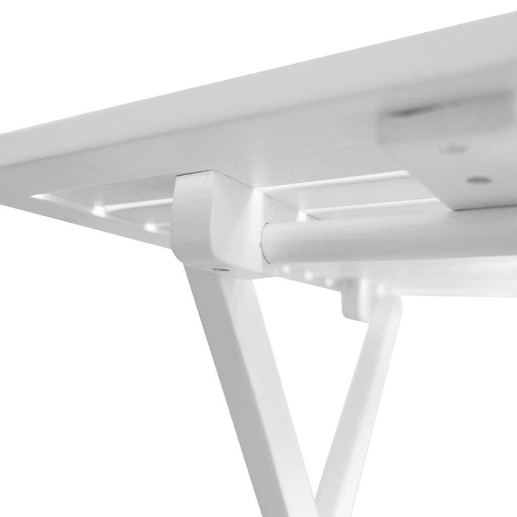 Outdoor Coffee Table Acacia Wood White