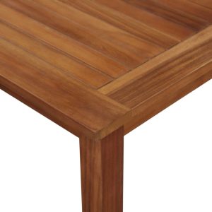 Outdoor Dining Table Solid Acacia Wood 150X90X74 Cm