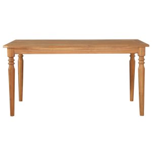 Outdoor Dining Table Solid Acacia Wood 150x90x75 cm