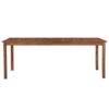 Outdoor Dining Table Solid Acacia Wood 200x90x74cm