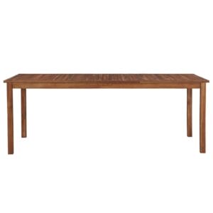 Outdoor Dining Table Solid Acacia Wood 200x90x74cm