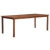 Outdoor Dining Table Solid Acacia Wood 200x90x74cm