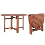 Outdoor Dining Table Solid Acacia Wood Oval 120x70x74 cm 1