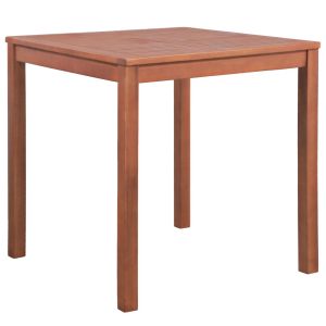 Outdoor Dining Table Solid Acacia Wood Square 80x80x74 cm