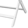 Outdoor Dining Table White Acacia Wood Oval