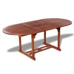 Outdoor Extendable Dining Table Acacia Wood 2