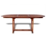Outdoor Extendable Dining Table Acacia Wood 3