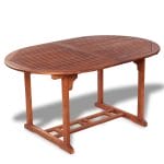 Outdoor Extendable Dining Table Acacia Wood 4
