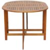 Outdoor Oval Drop Leaf Table Acacia Wood