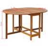 Outdoor Oval Drop Leaf Table Acacia Wood