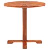 Pedestal Table Solid Acacia Wood 70x70 cm Round