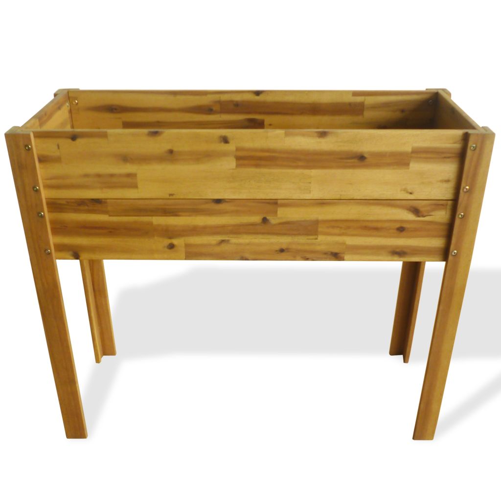 Raised Garden Planter Solid Acacia Wood