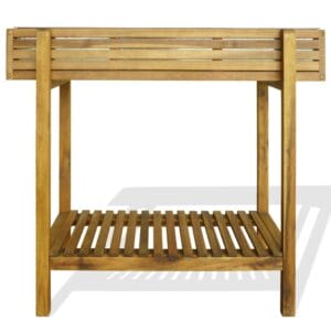 Raised Garden Planter Solid Acacia Wood and Zinc