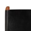 Relaxing Chair Real Leather 59x72x79 cm Black