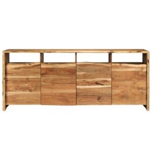 Sideboard Solid Acacia Wood Live Edges 180x43x77 cm