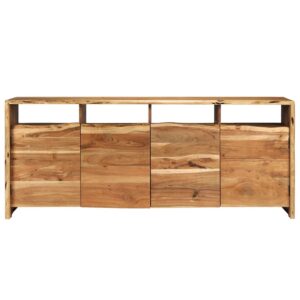 Sideboard Solid Acacia Wood Live Edges 180x43x77 cm