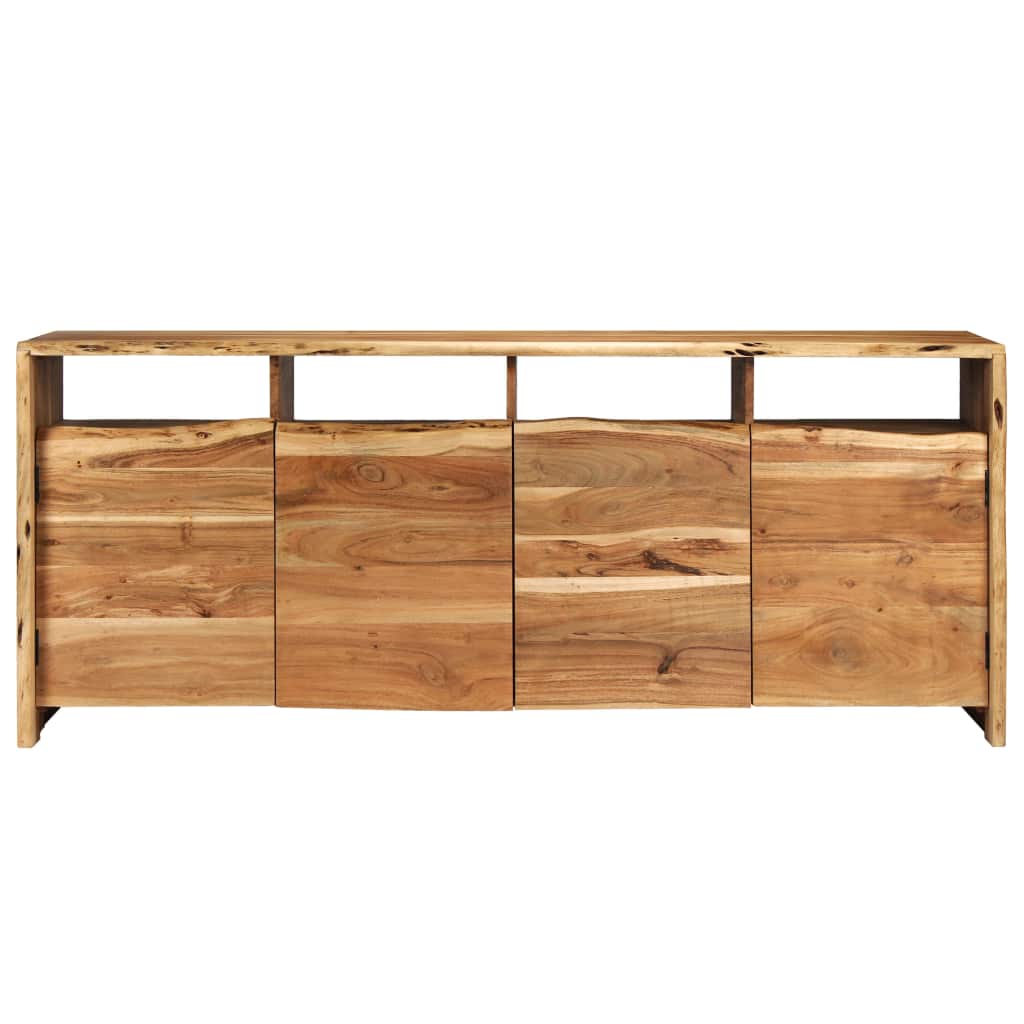 Sideboard Solid Acacia Wood Live Edges 180x43x77 cm