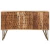 Sideboard Solid Acacia Wood with Fractal Patterns 120x30x75 cm
