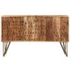 Sideboard Solid Acacia Wood with Fractal Patterns 120x30x75 cm