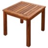 Sun Lounger with Table Solid Acacia Wood and Textilene