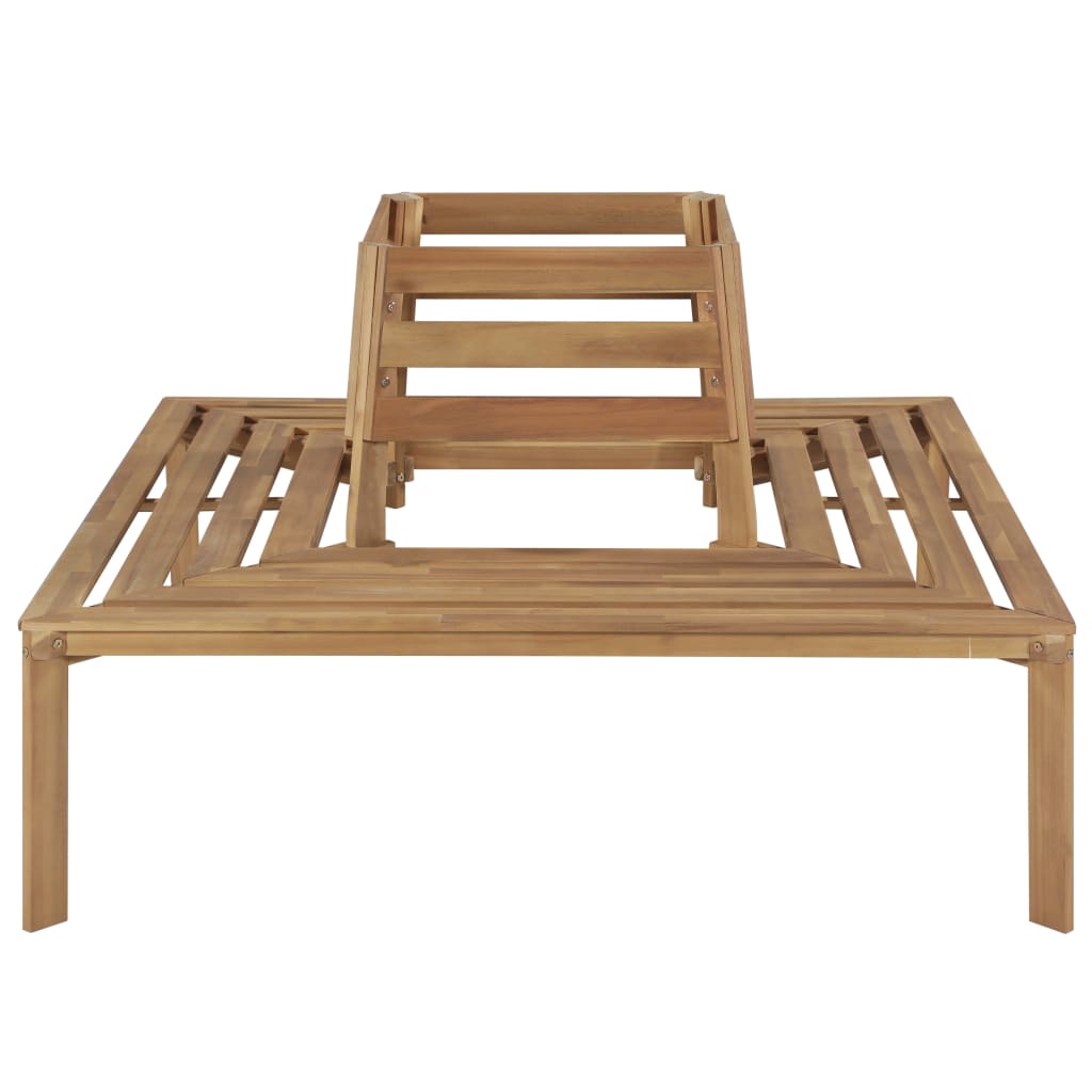 Tree Bench 140x140x86 cm Solid Acacia Wood
