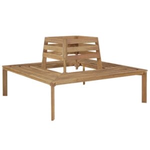 Tree Bench 140x140x86 cm Solid Acacia Wood