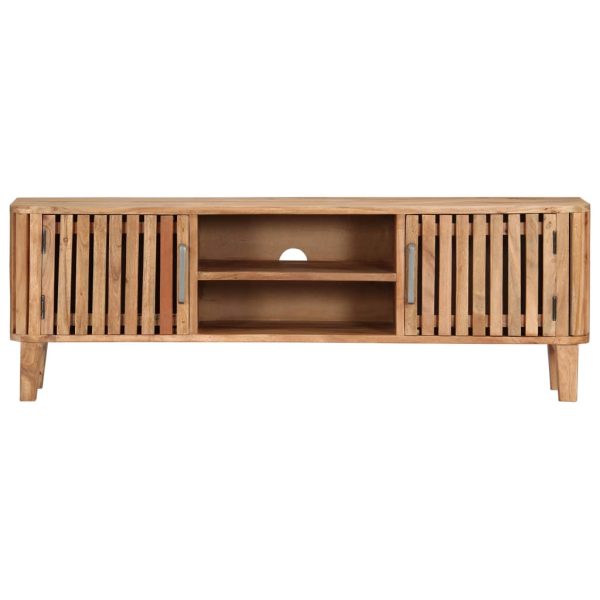 Tv Cabinet 130X30X45 Cm Solid Acacia Wood