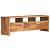 120cm TV Unit Solid Acacia Wood with Live Edges