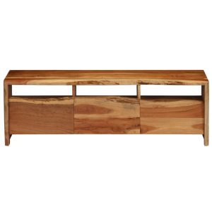 TV Cabinet Solid Acacia Wood Live Edges 120x35x40 cm